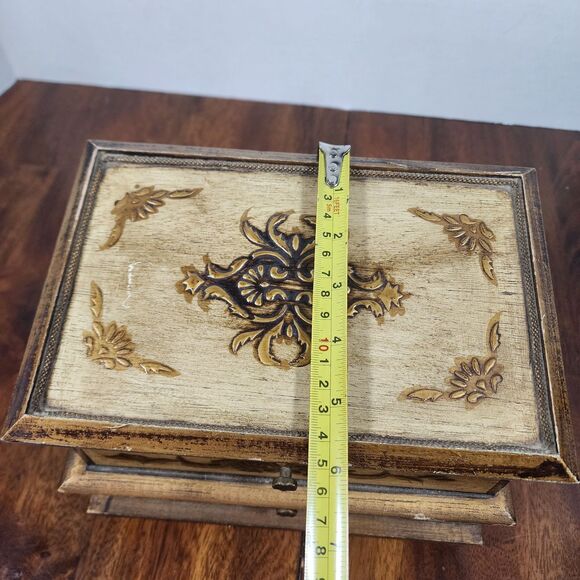 Vintage Florentine Musical Jewelry Box - Picture 12 of 12